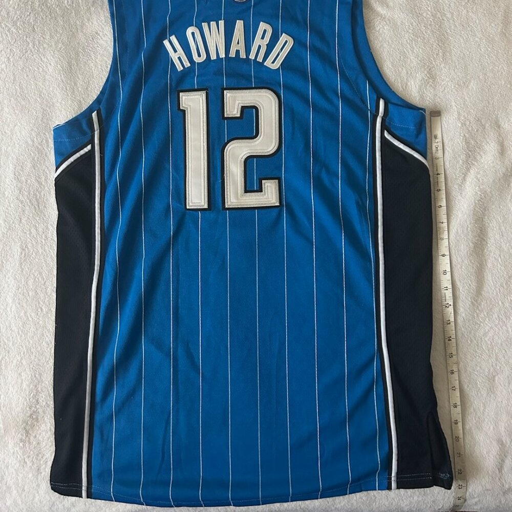 NBA Adidas Orlando Magic Jersey #12 Dwight Howard Blue, White, and Black Size 2X